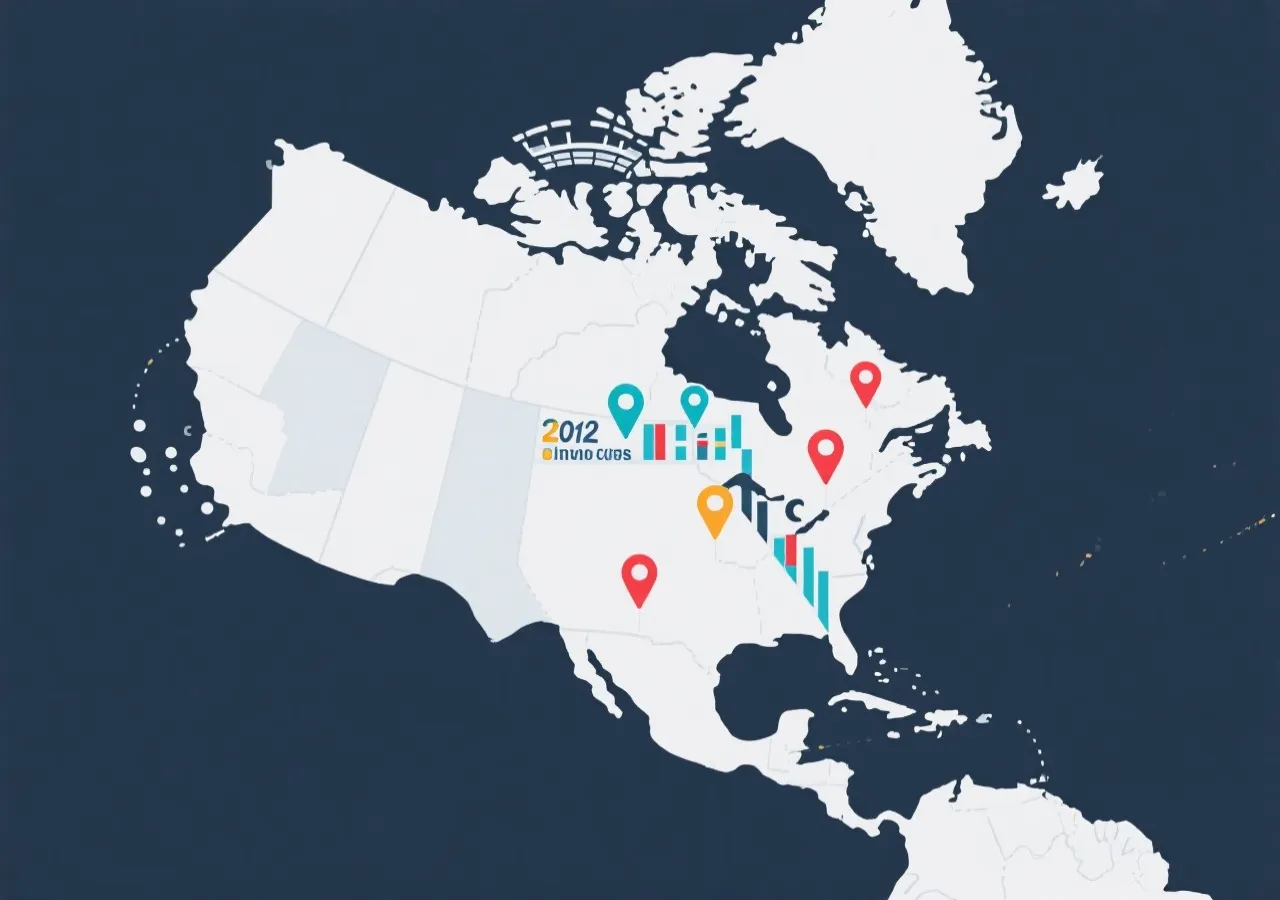 2026世界杯主办城市与场馆分布示意图